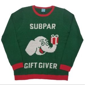 Ugly Christmas Sweater “Subpar Gift Giver” NEW